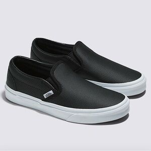 NWT Vans Classic Slip-On Perforated Leather Shoe